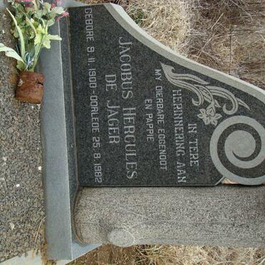 JAGER Jacobus Hercules, de 1900-1982