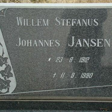 JANSEN Willem Stefanus Johannes 1912-1990