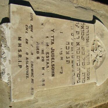 JUDELSOHN Yetta nee MOSESTAAM -1916