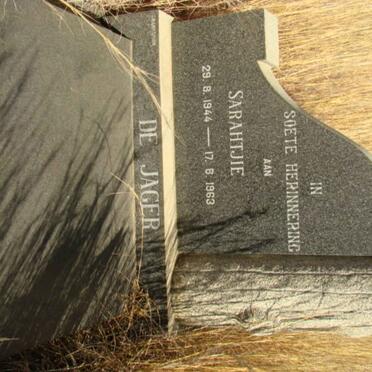 JAGER Sarahtjie, de 1944-1963