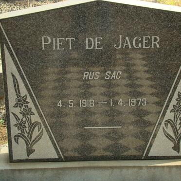 JAGER Piet, de 1918-1973
