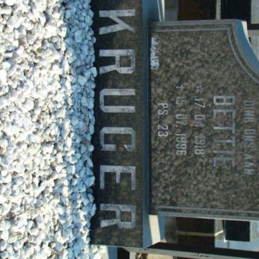 KRUGER Bettie 1918-1996