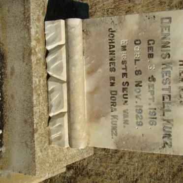 KUNZ Dennis Kestrell 1916-1929