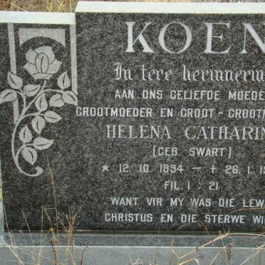 KOEN Helena Catharina nee SWART 1894-1983