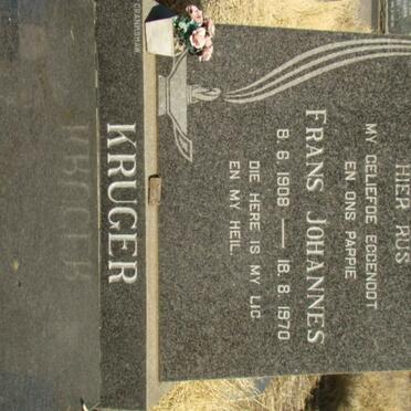 KRUGER Frans Johannes 1908-1970