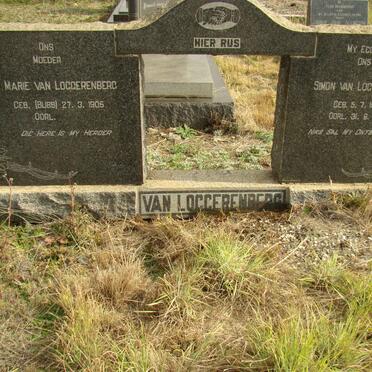 LOGGERENBERG Simon, van 1903-1962 &amp; Marie BUBB 1905-