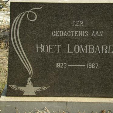LOMBARD Boet 1923-1967