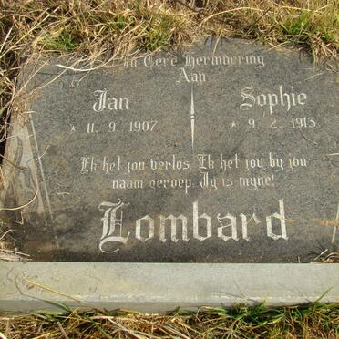 LOMBARD Jan 1907- &amp; Sophie 1913-