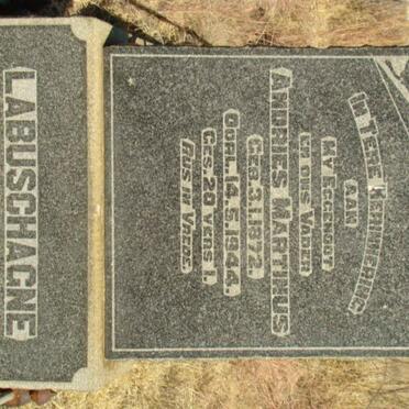 LABUSCHAGNE Andries Martinus 1872-1944