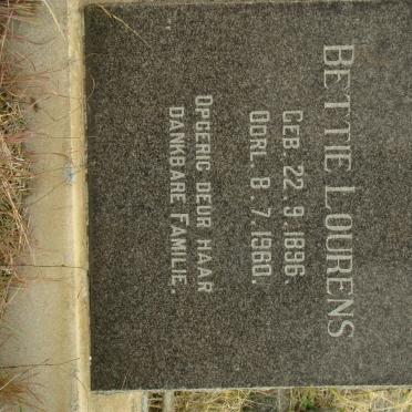 LOURENS Bettie 1896-1960