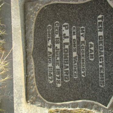 LOMBARD P.J. 1878-1947