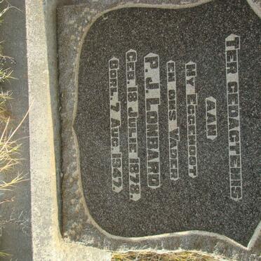 LOMBARD P.J. 1878-1947