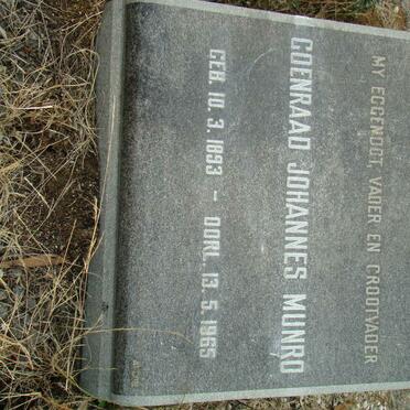 MUNROE Coenraad Johannes 1893-1965