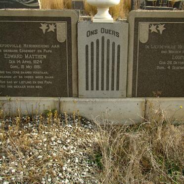 MATTHEW Edward 1924-1951 &amp; Lomy 1923-1992