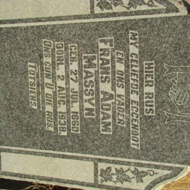 MASSYN Frans Adam 1860-1938