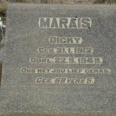 MARAIS Dicky 1912-1949