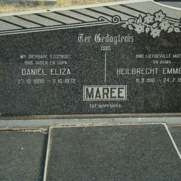 MAREE Daniel Eliza 1890-1972 &amp; Heilbrecht Emmerentia 1910-1999