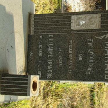 MARAIS Guillaume Francois 1926-197?