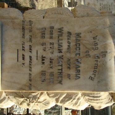 MATTHEW Maggie Maria 1895-1919