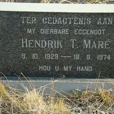 MARE Hendrik T. 1929-1974