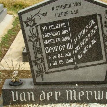 MERWE George W., van der 1931-1998