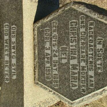 NEL Christina Maria nee UYS 1885-1958