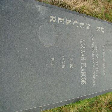 NECKER Adriaan Francois, de 1926-1999