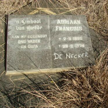 NECKER Adriaan Francois, de 1895-1974