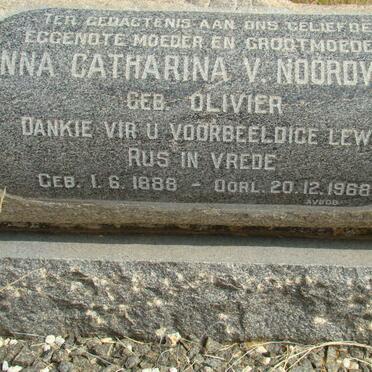 NOORDWYK Anna Catharina, v. 1888-1968