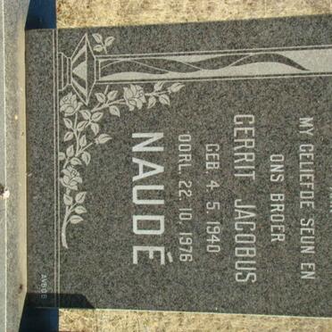 NAUDE Gerrit Jacobus 1940-1976