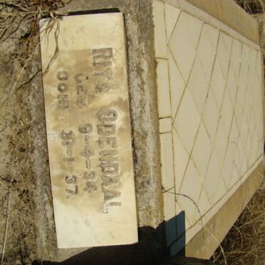 ODENDAAL Rita 1934-1937