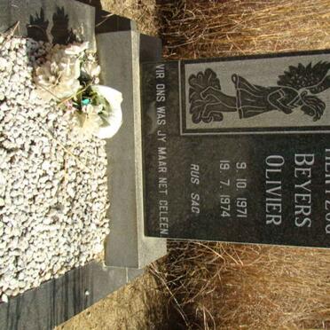 OLIVIER Hertzog Beyers 1971-1974