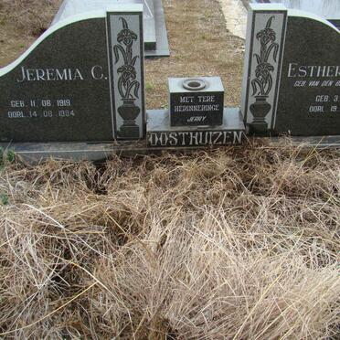 OOSTHUIZEN Jeremia C. 1919-1994 &amp; Esther E. VAN DEN BERG 1920-1985
