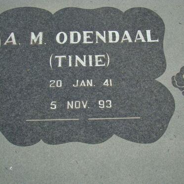 ODENDAAL A.M. 1941-1993