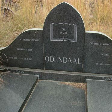 ODENDAAL Daan 1909-1983 &amp; Hanna 1915-