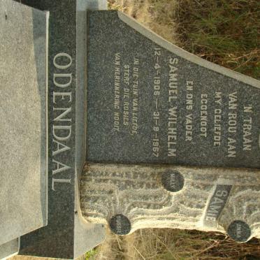 ODENDAAL Samuel Wilhelm 1906-1967