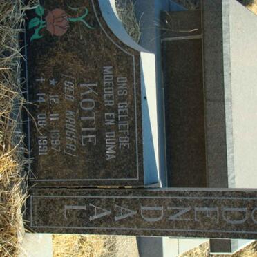 ODENDAAL Kotie nee KRUGER 1897-1991