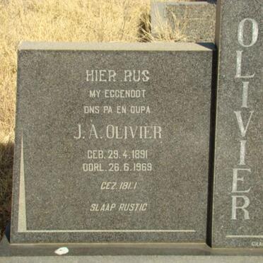 OLIVIER J.A. 1891-1969