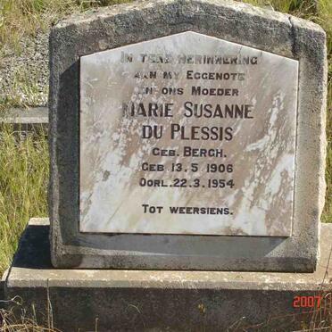 PLESSIS Marie Susanne, du née BERGH 1906-1954