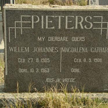 PIETERS Willem Johannes 1905-1963 &amp; Magdalena Catharina 1908-