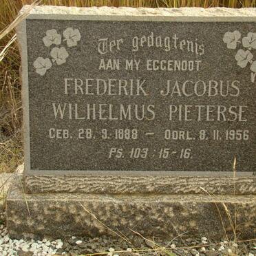 PIETERSE Frederik Jacobus Wilhelmus 1888-1956