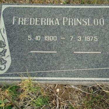 PRINSLOO Frederika 1900-1975
