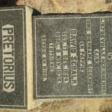 PRETORIUS Dawid Schalk 1894-1938