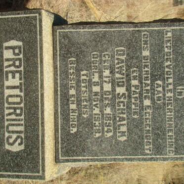 PRETORIUS Dawid Schalk 1894-1938