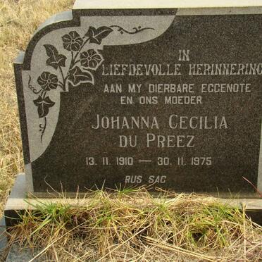 PREEZ Johanna Cecilia, du 1910-1975