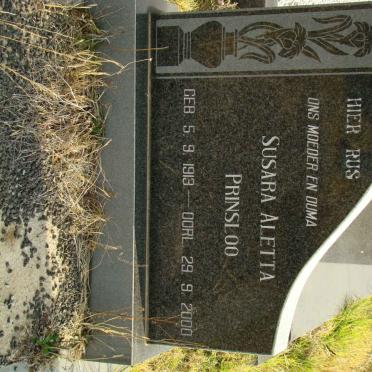 PRINSLOO Susara Aletta 1913-2000