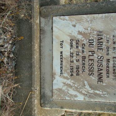 PLESSIS Marie Susanne, du nee BERGH 1906-1954