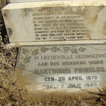 PRINSLOO Marthinus 1870-1949