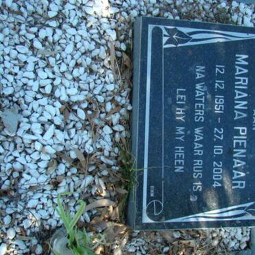 PIENAAR Mariana 1951-2004
