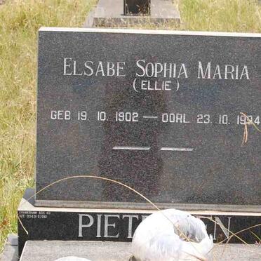 PIETERSEN Elsabe Sophia Maria 1902-1994